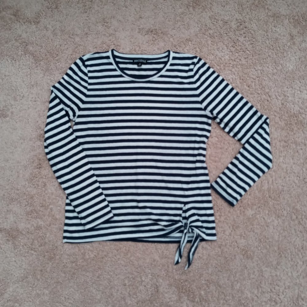 J.Crew Mercantile Striped Long Sleeve Top